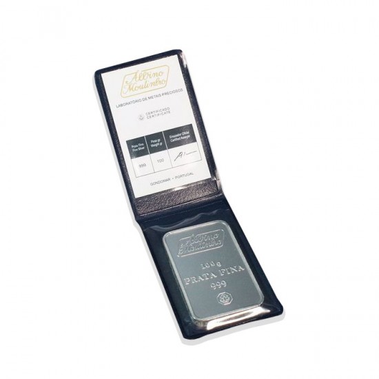 100g Albino Moutinho Silver Bar (With COA) 100g Albino Moutinho Silver Bar (With COA)