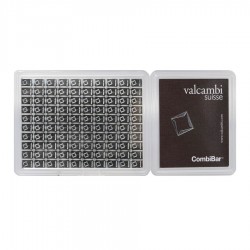 100 x 1g Valcambi Silver CombiBar (with COA)