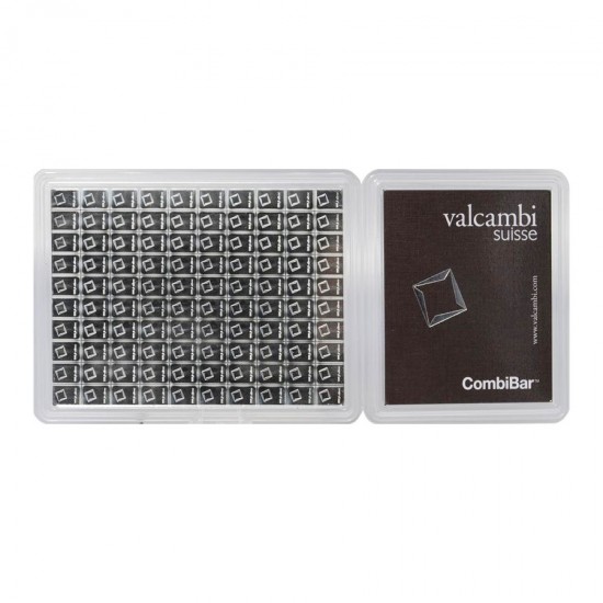100 x 1g Valcambi Silver CombiBar (with COA) 100 x 1g Valcambi Silver CombiBar (with COA)