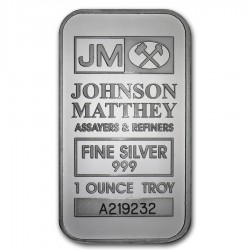 1 Oz Johnson Matthey Silver Bar