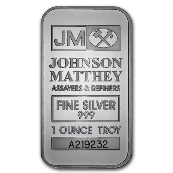 1 Oz Johnson Matthey Silver Bar