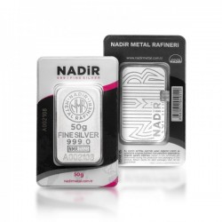 50g Nadir Refinery .999 Fine Silver Bar (With COA)