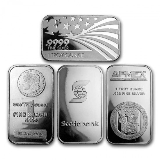 1 Oz Assorted .999 Fine Silver Bar 1 Oz Assorted .999 Fine Silver Bar