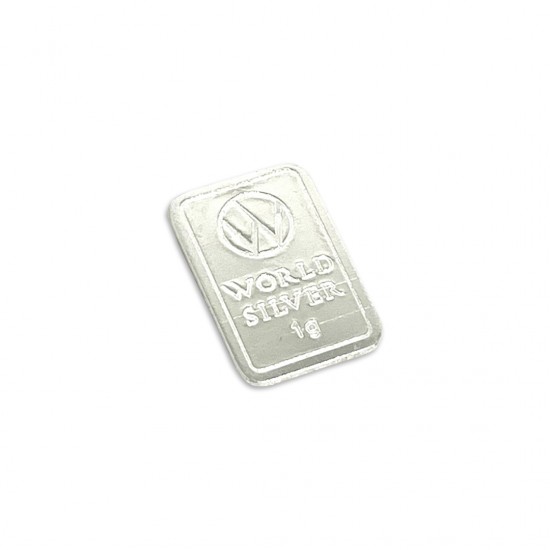 1g World Silver Fine Silver Bar 1g World Silver Fine Silver Bar