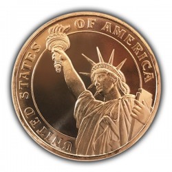 1 Oz Statue of Liberty Copper Round