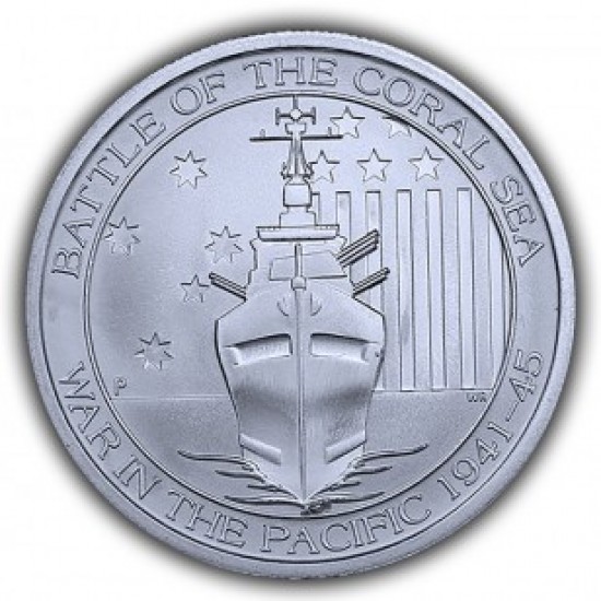 2015 1/2 Oz Australian Silver Battle of the Coral Sea Coin