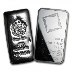100g Assorted .999 Fine Silver Bar