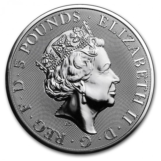 2018 2 Oz UK Queen's Beasts (The Bull)