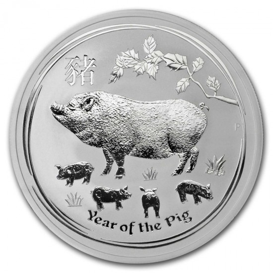 2019 2 Oz Australian Lunar Pig