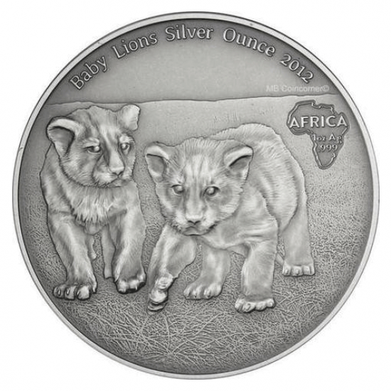 2012 1 Oz Animals of Africa (Baby Lions)