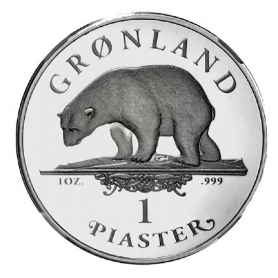 2012 1 Oz Kalaallit Nunaat Silver Grønland