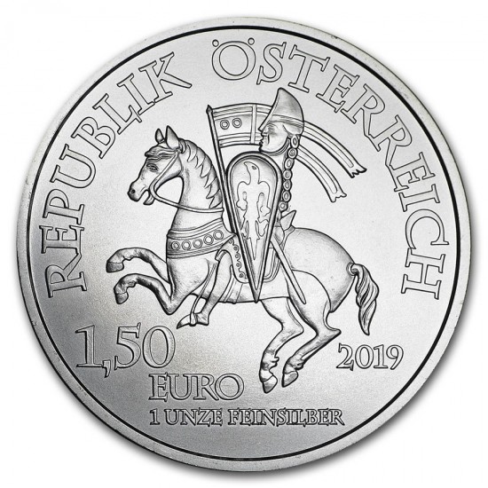 2019 1 Oz Austrian 825Th Anniversary Wiener Neustadt Silver