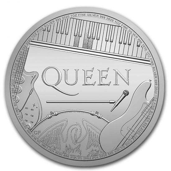 2020 1 Oz Great Britain Silver Music Legends: Queen 2020 1 Oz Great Britain Silver Music Legends: Queen