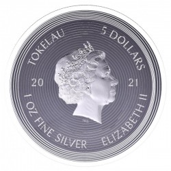 2021 1 Oz Tokelau Icons Leonardo da Vinci’s iconic Mona Lisa Silver