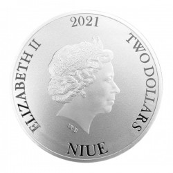 2021 1 Oz Niue Bitcoin Silver Coin