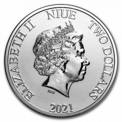 2021 1 Oz Niue Silver The Flying Dutchman Pirates of the Caribbean