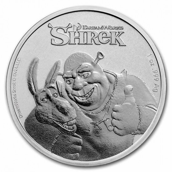 2021 1 Oz Niue Silver Shrek 20th Anniversary