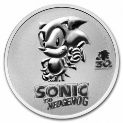2021 1 Oz Niue Silver Sonic the Hedgehog 30th Anniversary