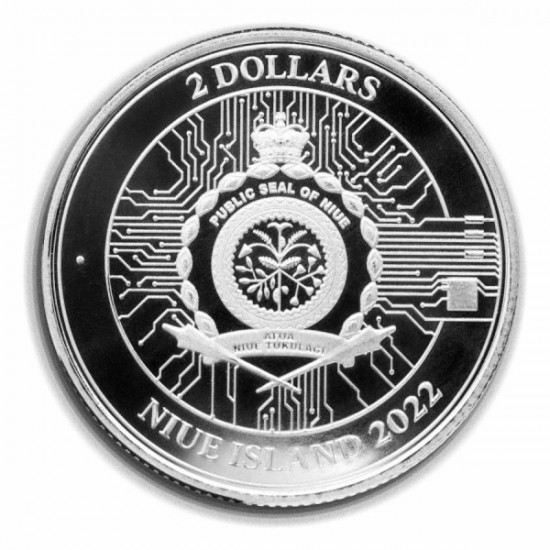 2022 1 Oz Niue Bitcoin Silver Coin