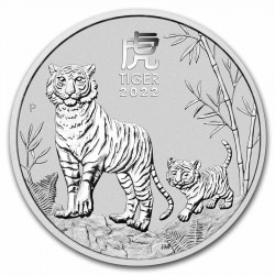 2022 1 Oz Australian Silver Lunar Tiger (Series III)