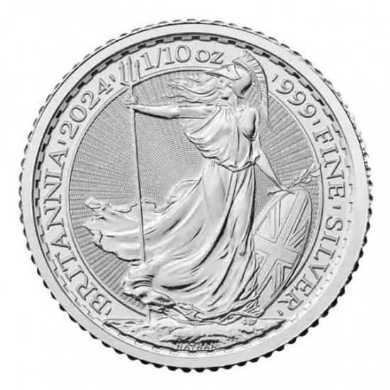 2024 1/10 Oz UK Silver Britannia