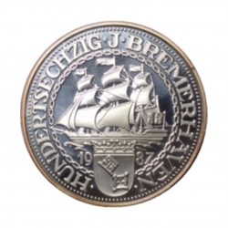 1987 5 Oz Silver 160th Anniversary of Bremerhaven
