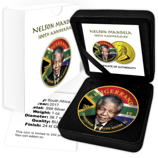 2017 1 Oz Krugerrand Nelson Mandela