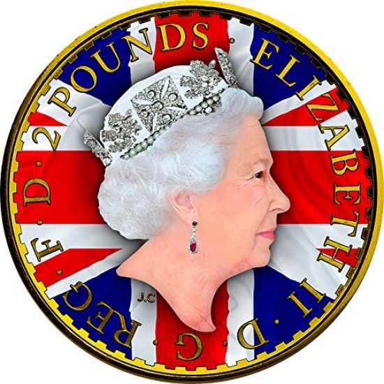 2017 1 Oz UK Silver Britannia Patriotic Flag 2017 1 Oz UK Silver Britannia Patriotic Flag