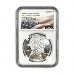 2022 1 Oz NGC PF 69 Ultra Cameo American Legacy Collection (Lincoln)