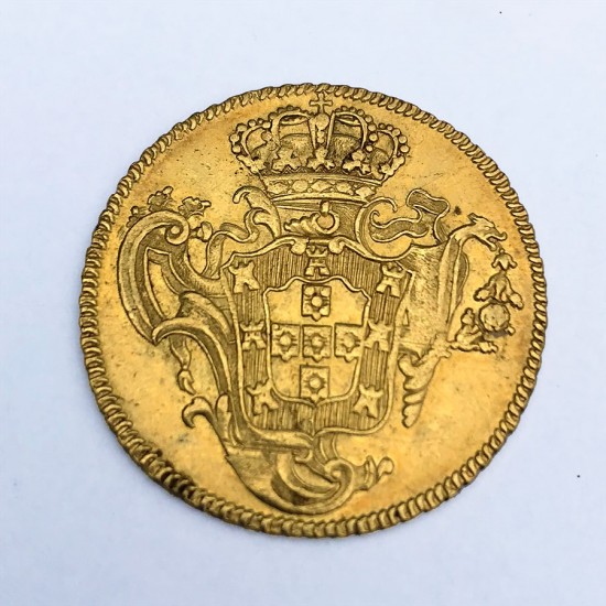 1772 Brazil Gold 6400 Reis (Bahia)