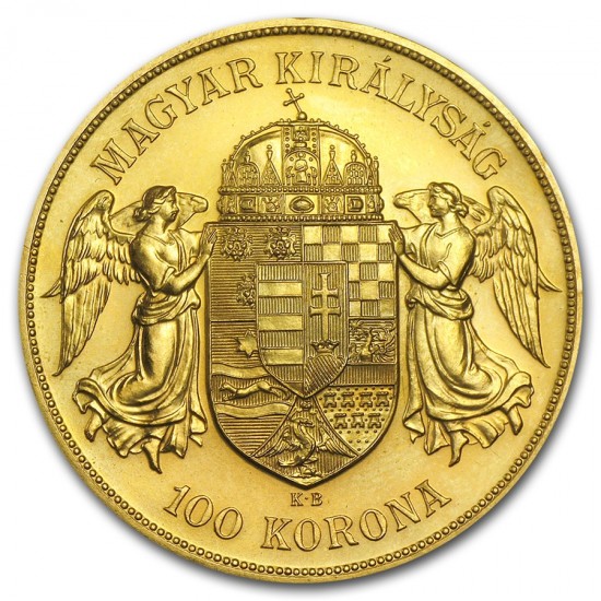 1908 Hungary Gold 100 Korona Restrike 1908 Hungary Gold 100 Korona Restrike