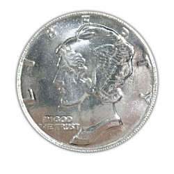 1 Oz Buffalo and Mercury Dime Silver Round