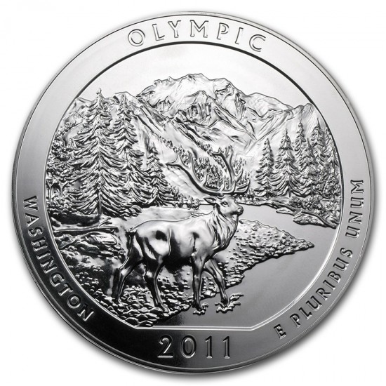 2011 5 Oz Olympic Quarter Dollar Round